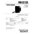 SONY WMDX100 Service Manual cover photo