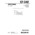 SONY ICFC492 Service Manual cover photo