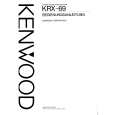 KENWOOD KRX69 Owner's Manual cover photo
