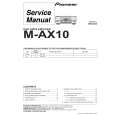 PIONEER M-AX10/KU/CA Service Manual cover photo
