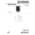 SONY SSRXD6AV Service Manual cover photo