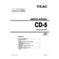 TEAC CD5 Service Manual cover photo