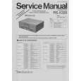 TECHNICS RS-X320 Service Manual cover photo