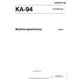 KENWOOD KA-94 Owner's Manual cover photo