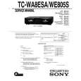 SONY TC-WA8ESA Service Manual cover photo