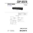 SONY CDPXE570 Service Manual cover photo