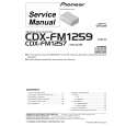 PIONEER CDXFM1257 Service Manual cover photo