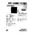 SONY KPRS53MN1 Service Manual cover photo