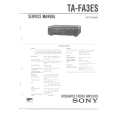 SONY TAFA3ES.PDF Service Manual cover photo