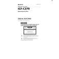 SONY ICF-C370 Owner's Manual cover photo
