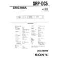 SONY SRPDC5 Service Manual cover photo