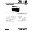 SONY CFM-145S Service Manual cover photo