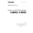 TOSHIBA V-804G Service Manual cover photo