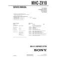 SONY MHCZX10 Service Manual cover photo