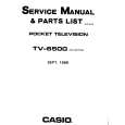 CASIO TV6500 Service Manual cover photo