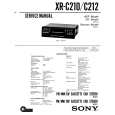 SONY XR-C212 Service Manual cover photo