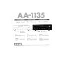 AKAI AA-1135 Owner's Manual cover photo