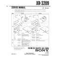 SONY XR-3209 Service Manual cover photo