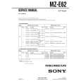 SONY MZE62 Service Manual cover photo