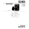 SONY SS-MD5 Service Manual cover photo