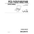 SONY PCGF490 Service Manual cover photo