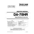 TEAC DA-78HR TASCAM Service Manual cover photo