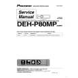 PIONEER DEHP80MPEW Service Manual cover photo