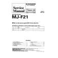 PIONEER MJF21 Service Manual cover photo