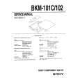 SONY BKM101C Service Manual cover photo