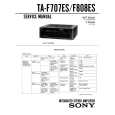 SONY TAF707ES Service Manual cover photo