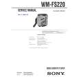 SONY WMFS220 Service Manual cover photo