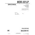 SONY MDR301LP Service Manual cover photo