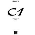 SONY XES-C1 Owner's Manual cover photo