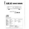 AKAI CD-52 Service Manual cover photo