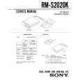 SONY RM-S2020K Service Manual cover photo