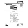 SONY ICF380 Service Manual cover photo