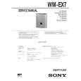 SONY WMEX7 Service Manual cover photo