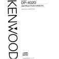 KENWOOD DP-4020 Owner's Manual cover photo