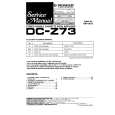 PIONEER DCZ73 Service Manual cover photo