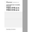 PIONEER VSX-416-K/SPWXJ Owner's Manual cover photo