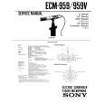 SONY ECM-959 Owner's Manual cover photo