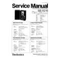 TECHNICS SB-X210 Service Manual cover photo