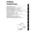 HITACHI CPX880 Owner's Manual cover photo