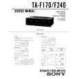 SONY TAF170 Service Manual cover photo