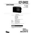 SONY ICFSW22 Service Manual cover photo