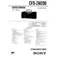 SONY CFDZW200 Service Manual cover photo