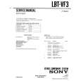 SONY LBTVF3 Service Manual cover photo