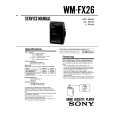 SONY WM-FX26 Service Manual cover photo