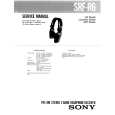 SONY SRFR6 Service Manual cover photo