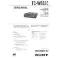 SONY TCWE635 Service Manual cover photo